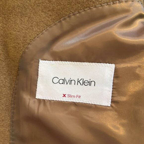 Calvin Klein Men’s Wool Slim Fit Overcoat Coat - Picture 7 of 10